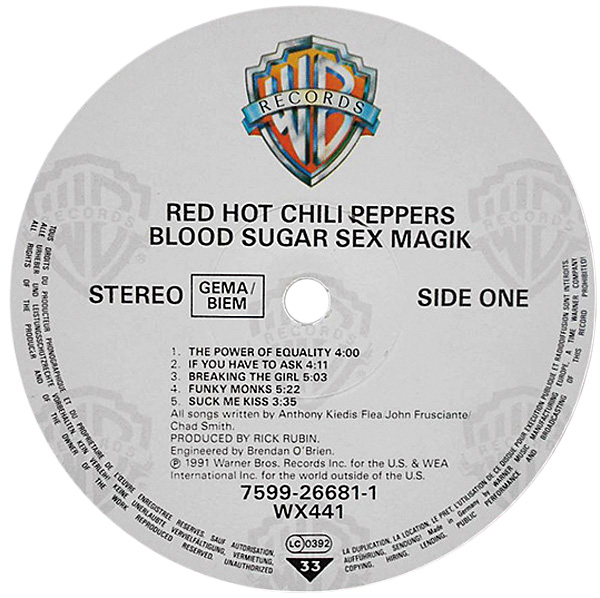 Vinile Red Hot Chili Peppers - Blood Sugar Sex Magik (2 Lp)