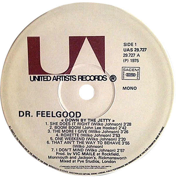 Dr. Feelgood: Down By The Jetty Alternate Format Discography | Hi 