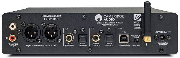  Cambridge Audio DacMagic 200M - MQA HiFi DAC and Headphone  Amplifier with Bluetooth - PC/MAC Support with USB Connection - Handle  Digital Files up to 24/768 or DSD512 - Lunar Grey 