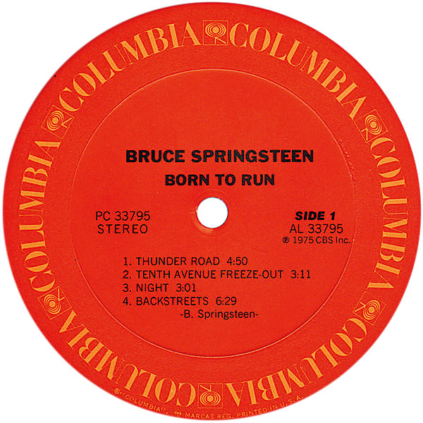 誠実】 BORN TO RUN PROMO US盤 Bruce Springsteen