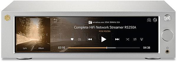 ROSE HIFI RS250A Lecteur Réseau Audio DAC ES9028Pro WiFi AirPlay DLNA  Bluetooth 5.0 32bit 768kHz DSD512 MQA Noir - Audiophonics